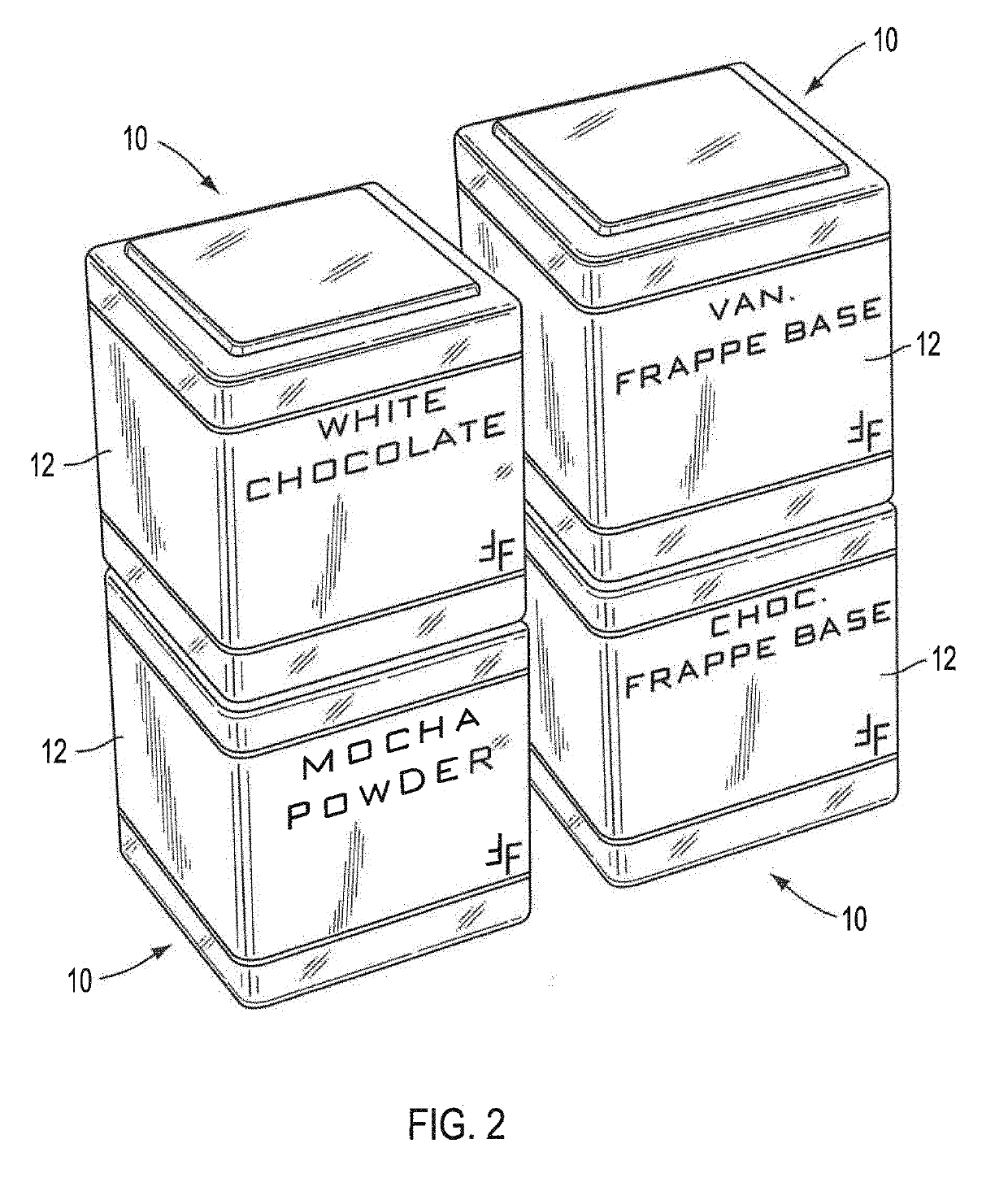 Refillable storage container