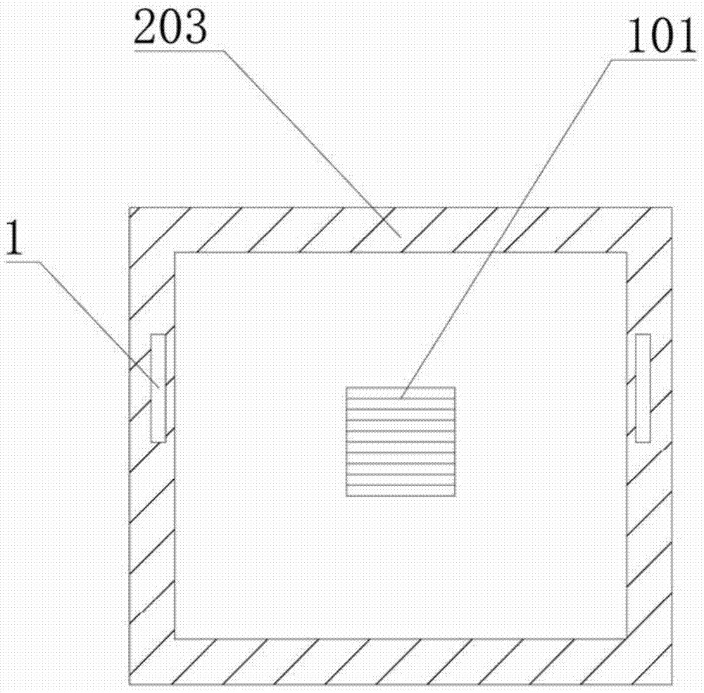 A return air duct ventilation type semiconductor refrigeration fruit and vegetable distribution box