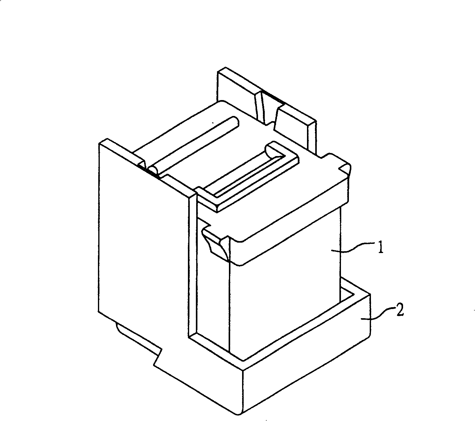 Printing mechanism, its ink box and bearing seat