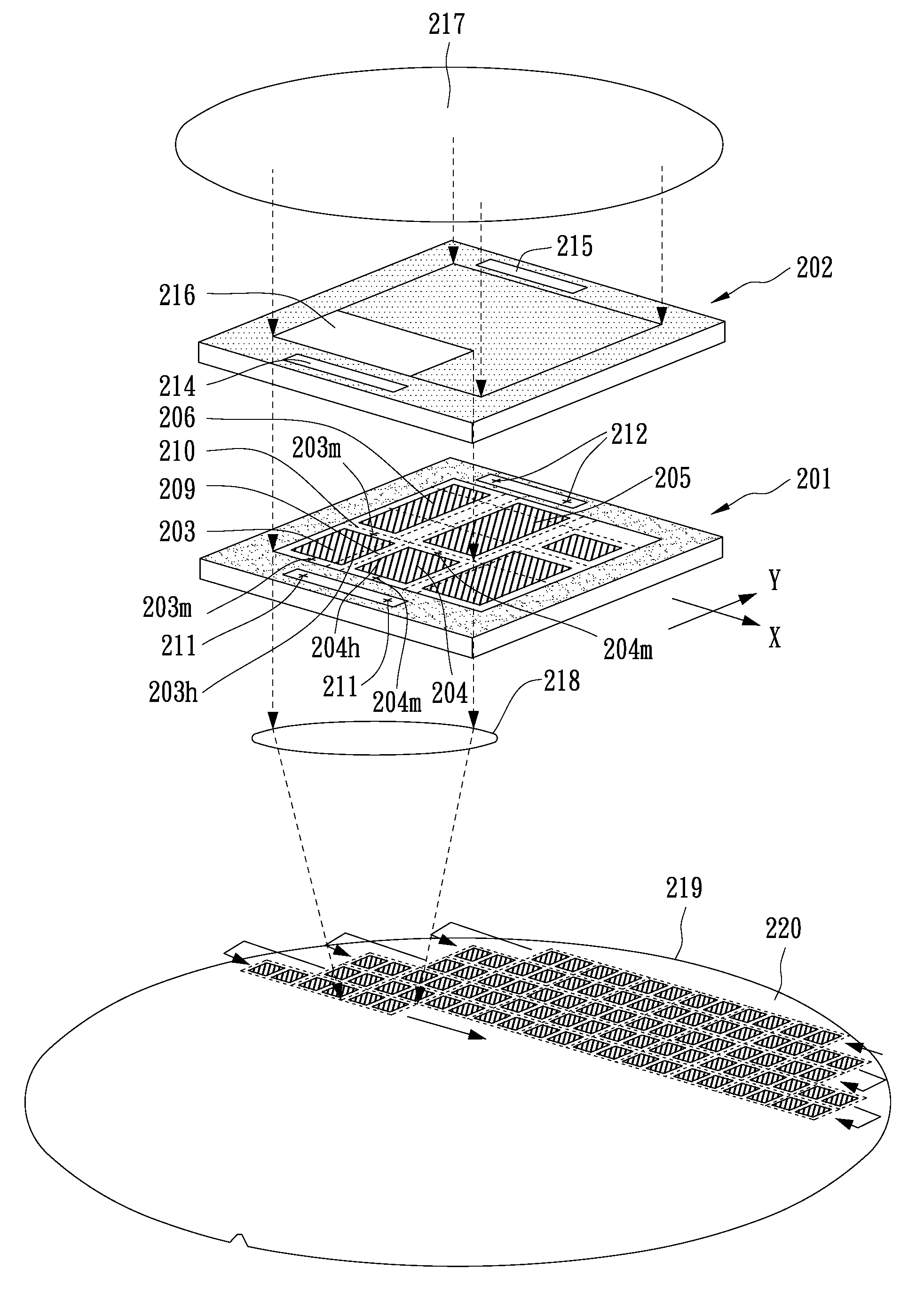 Wafer Lithographic Mask and Wafer Lithography Method Using The Same