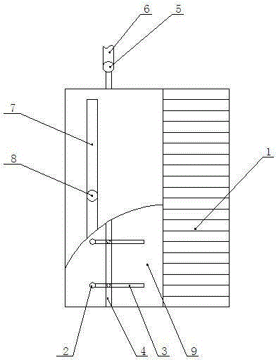 Measuring device for wind speed and wind volume