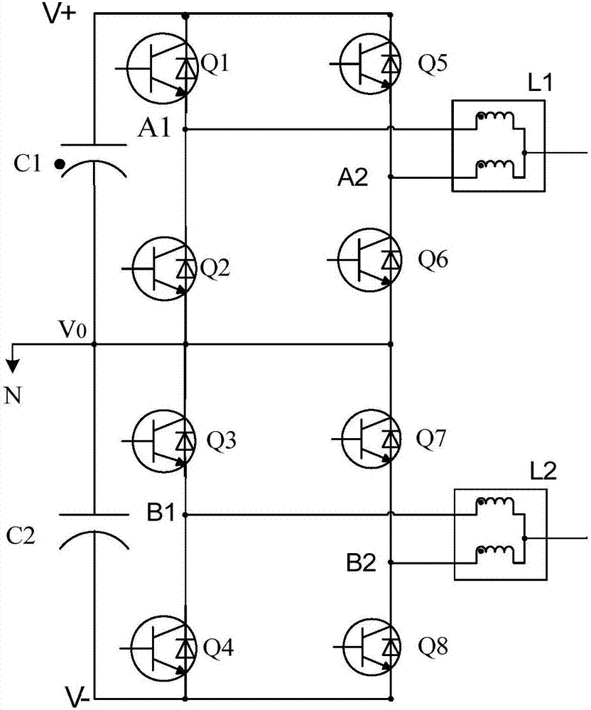 Multi-level circuit, three-phase multi-level circuit, and control method