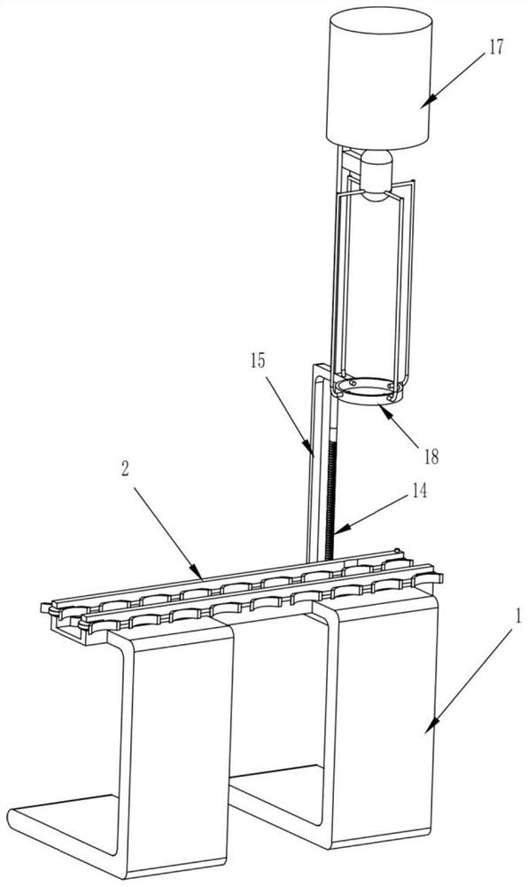 A lift-type cylindrical parts anti-rust paint spraying equipment