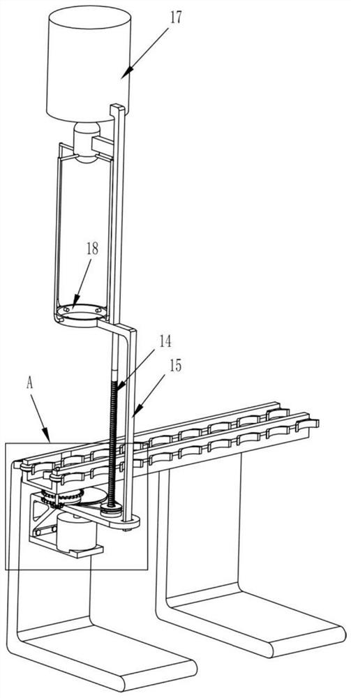 A lift-type cylindrical parts anti-rust paint spraying equipment