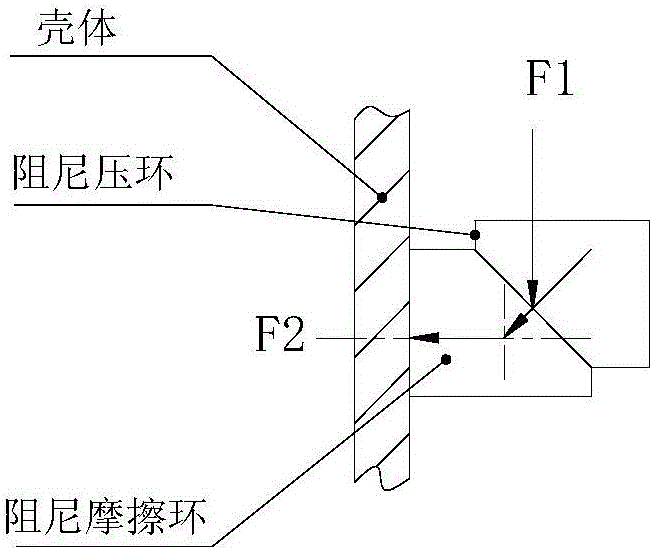 Vertical and horizontal damping separately adjustable bottom part vibration isolator