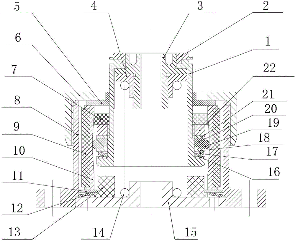 Vertical and horizontal damping separately adjustable bottom part vibration isolator