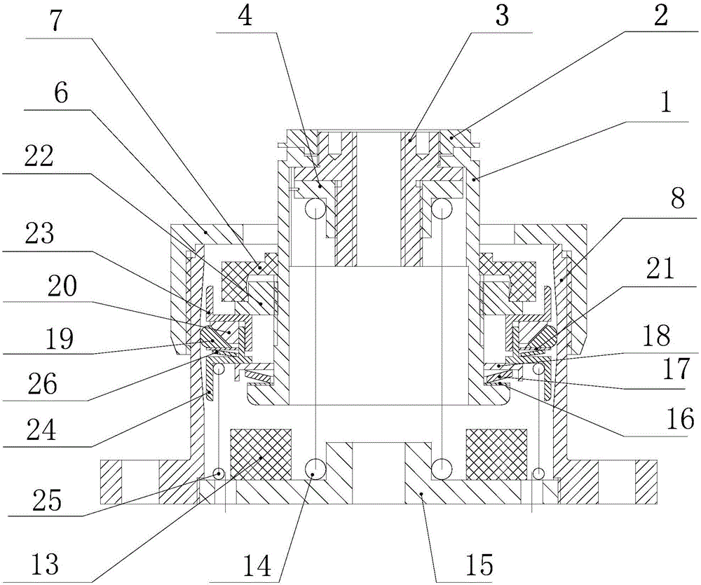 Vertical and horizontal damping separately adjustable bottom part vibration isolator