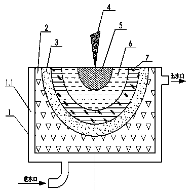 Semi-fusion type crucible heating device