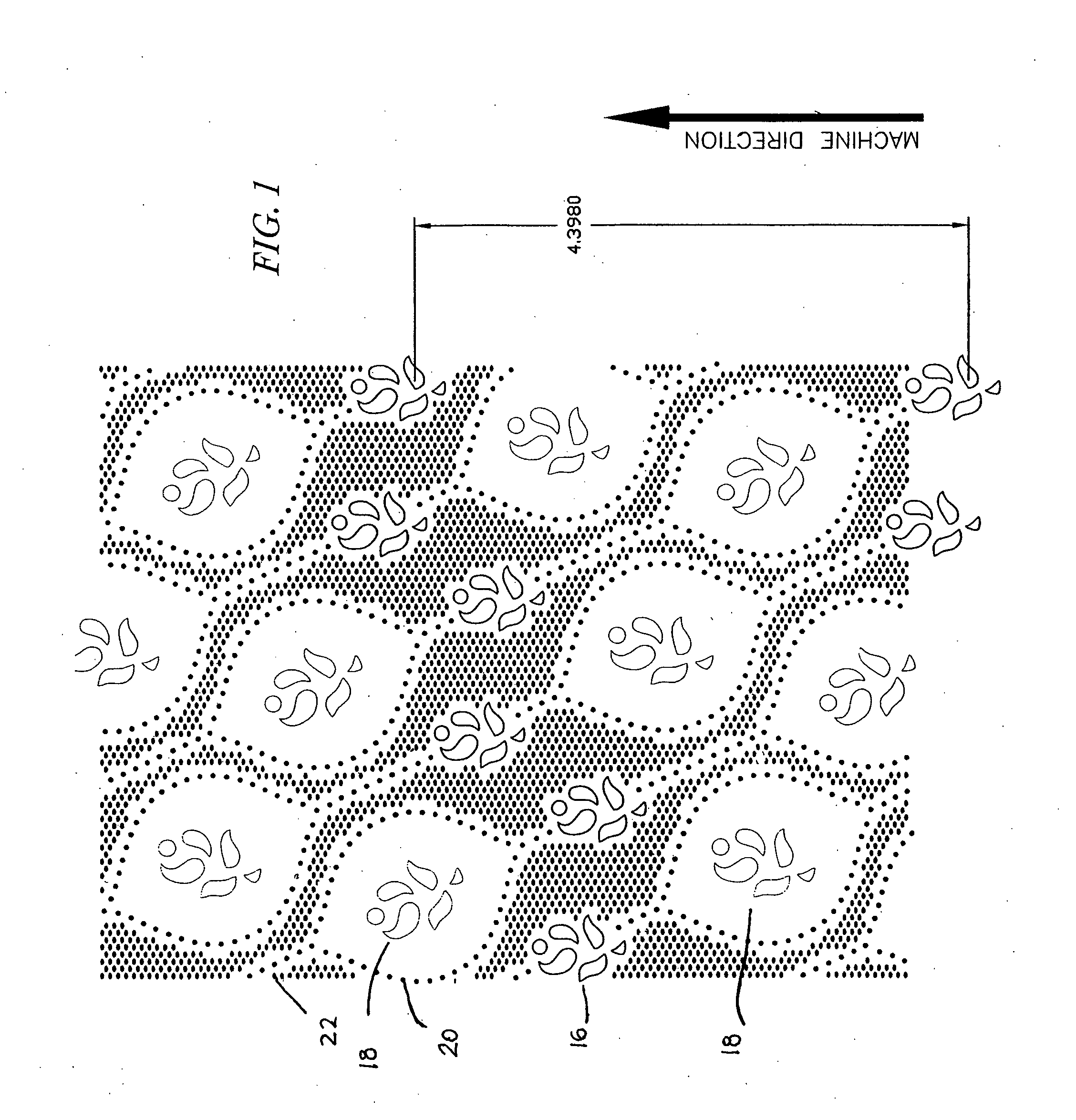 Tissue product with mixed inclination embosses