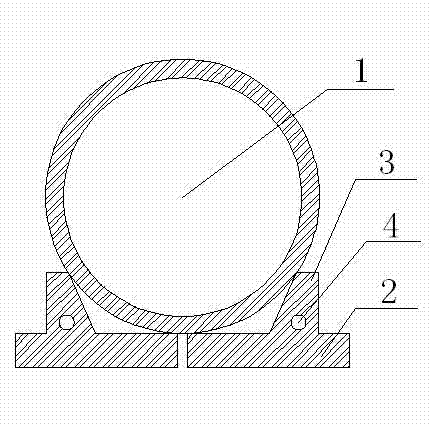 Large-caliber drainage pipeline construction assembly and construction method thereof