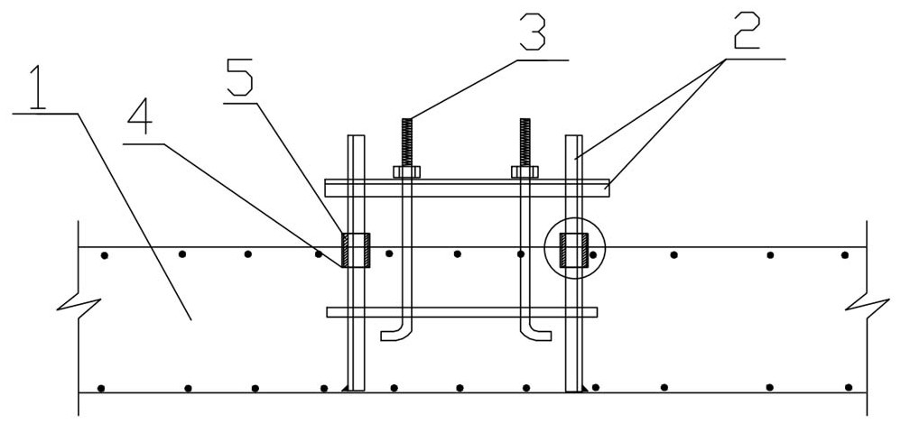 Protruding foundation surface support embedding structure and method ...