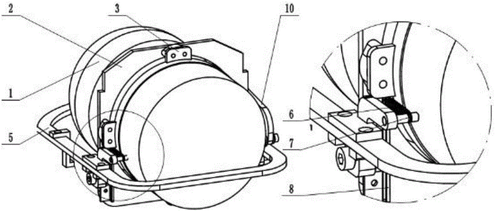 Unmanned aerial vehicle nacelle retracting mechanism and assembly method