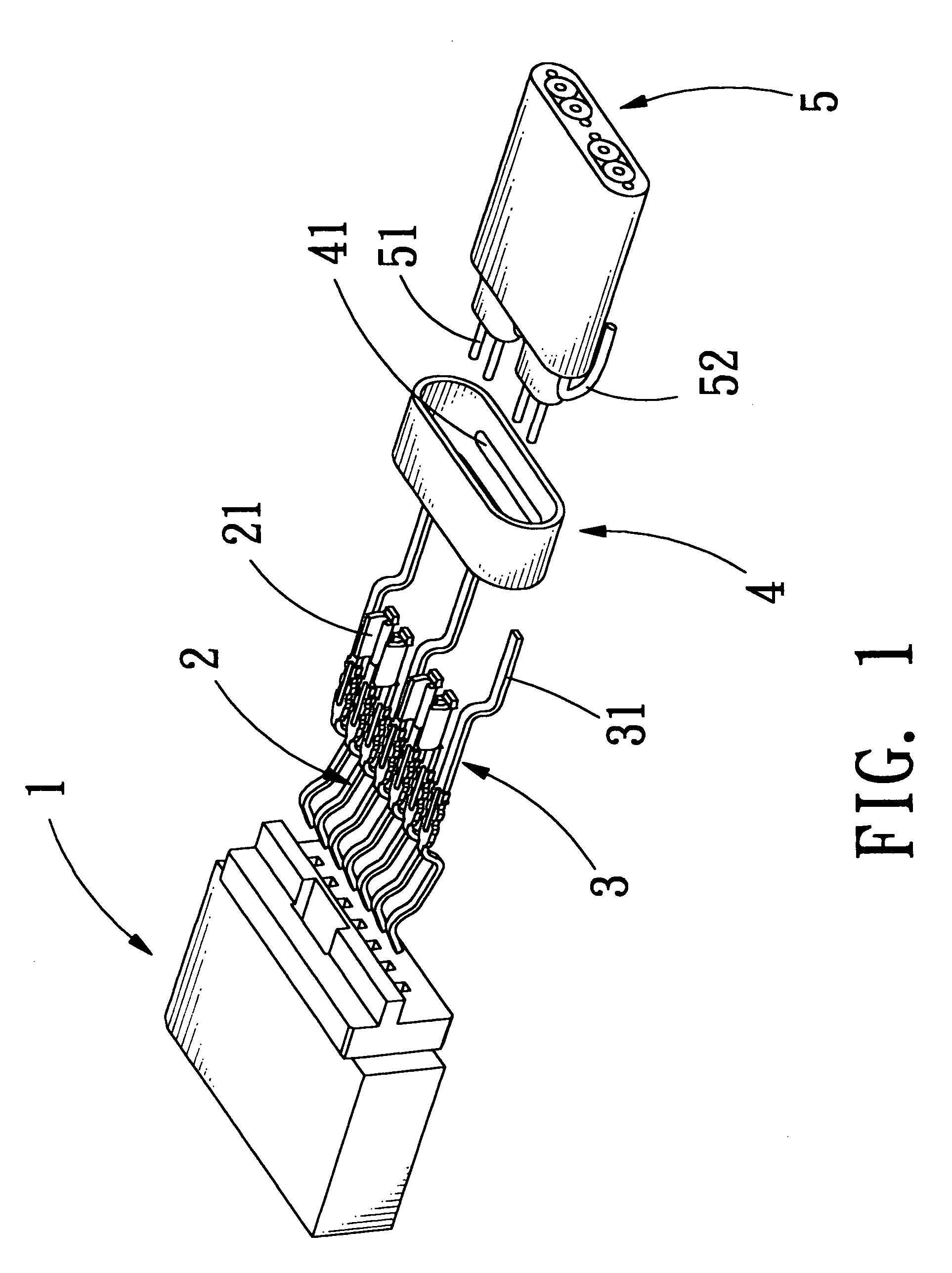 Grounding structure of an electrical connector
