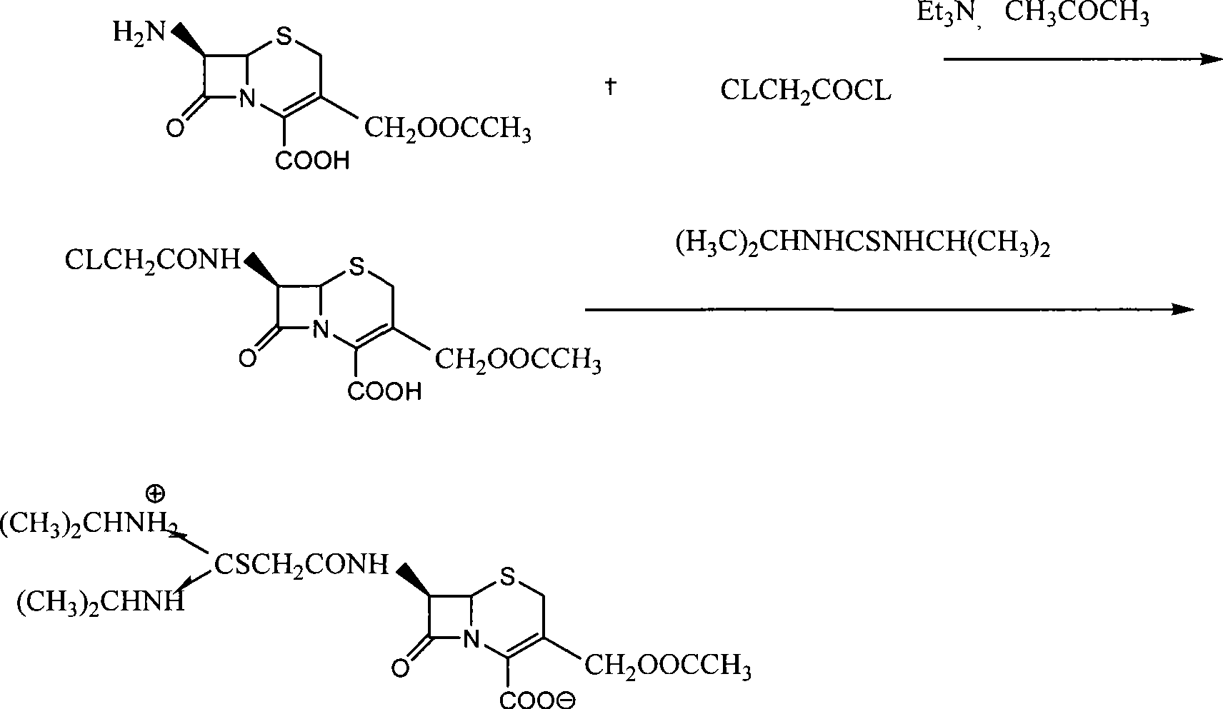 Process for preparing cefathiamidine