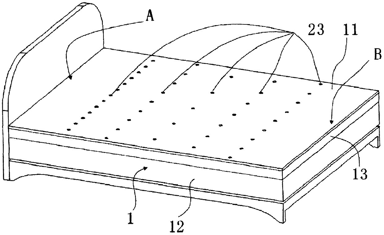 Intelligent mattress provided with sweat sensors