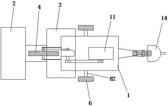 Rhombus four-wheel ratoon rice harvester capable of avoiding rice stubbles and using method thereof