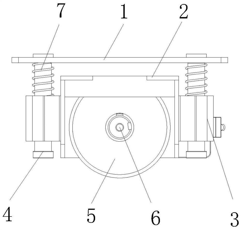 Chassis suspension driving module of mobile robot