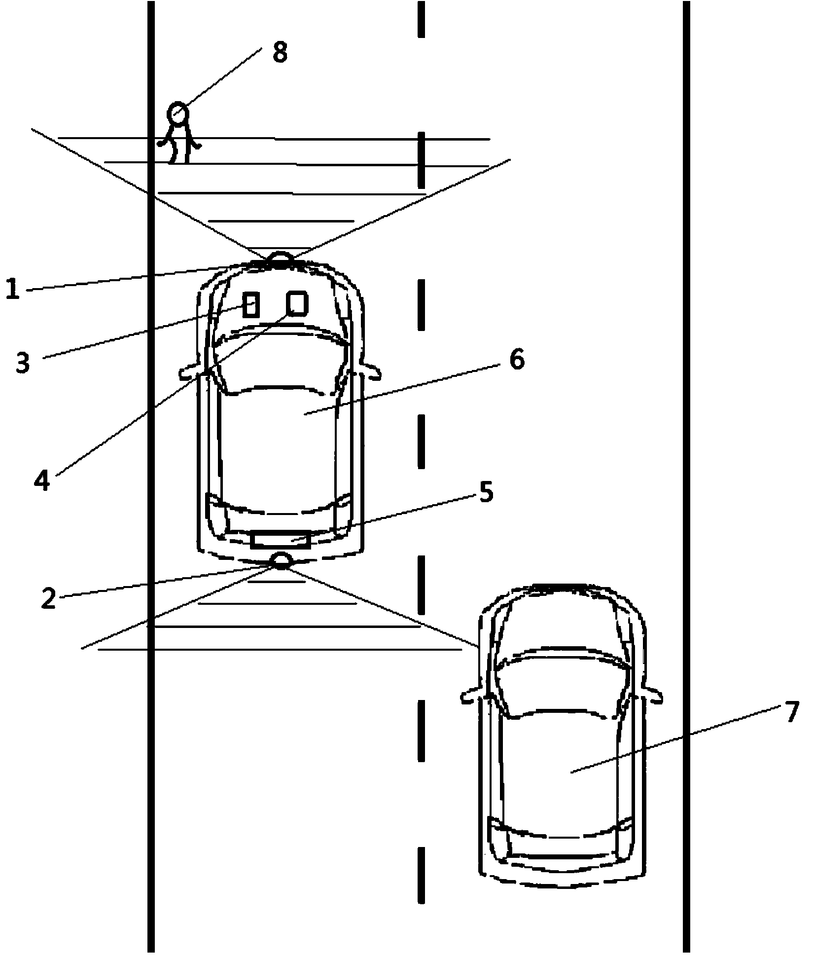 Vehicle-mounted device and method for sharing pedestrian emergence information