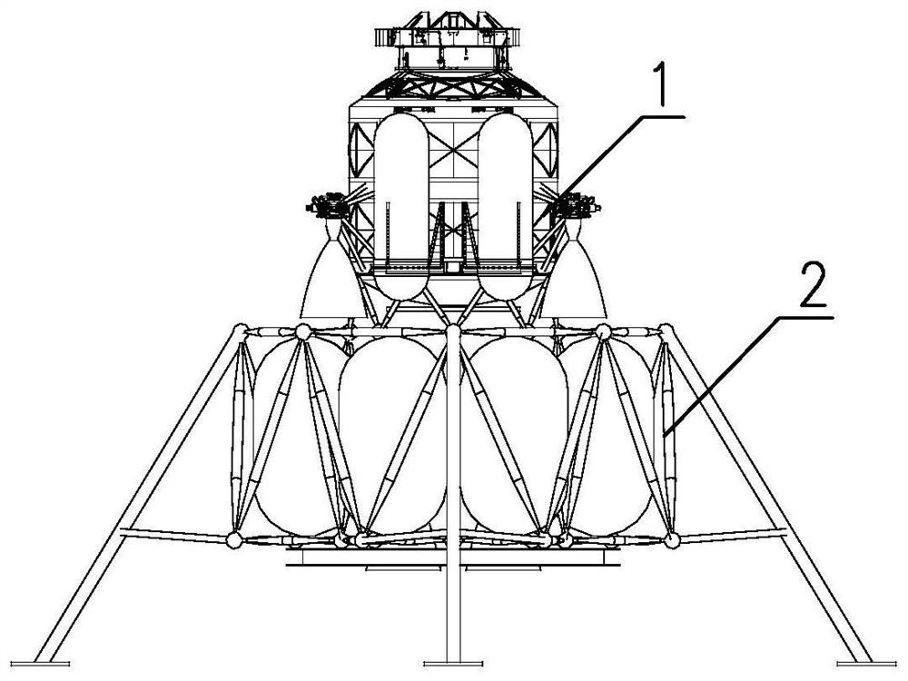 A Manned Lunar Lander Based on Truss Structure