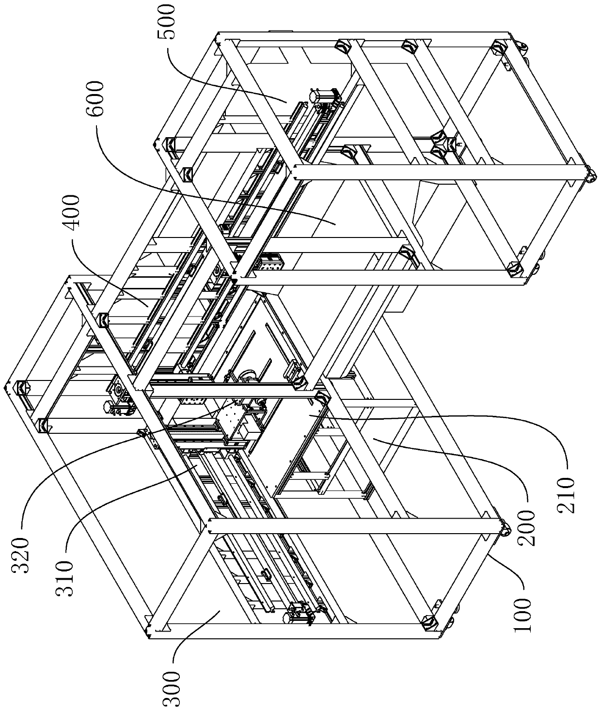 Conveying device for double-sided detection of PCB board and conveying method thereof