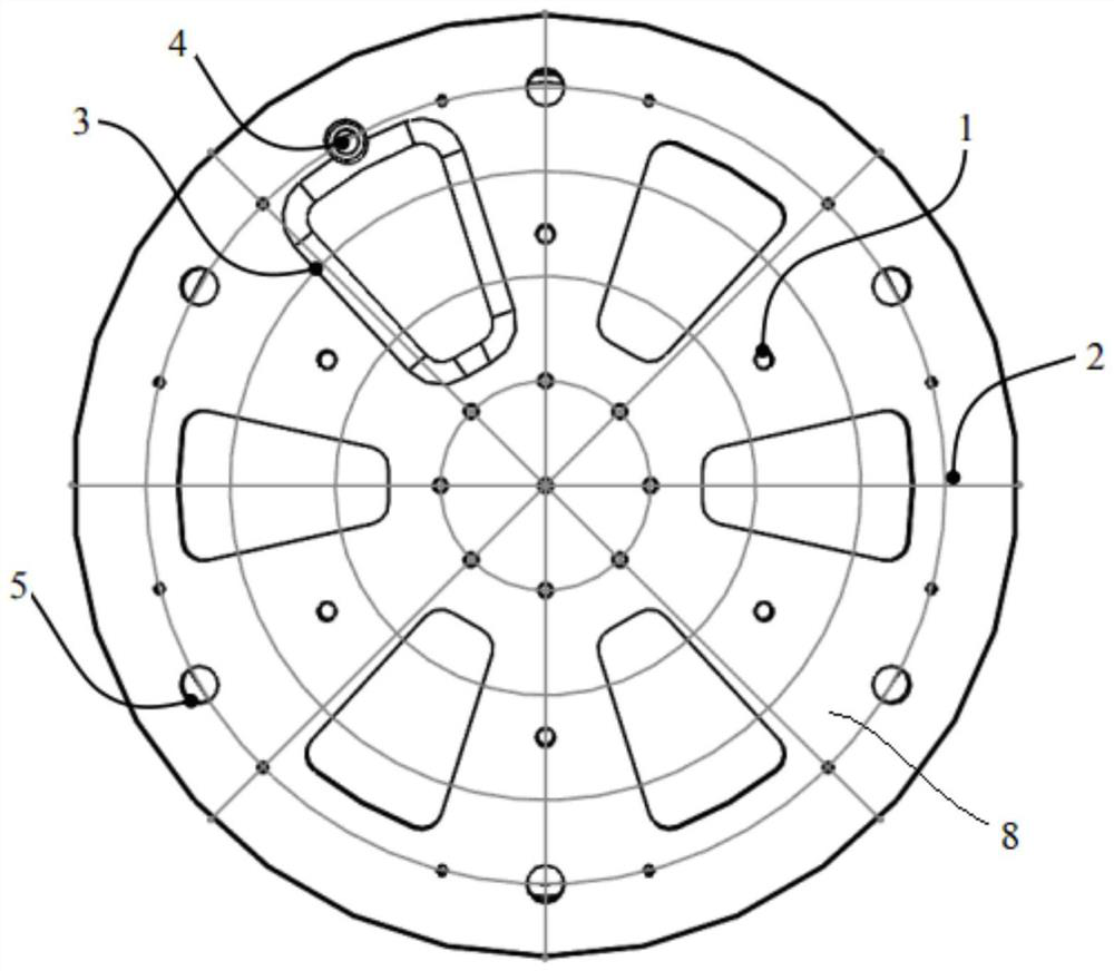 Automobile hub deburring workstation robot calibration tool and calibration method thereof