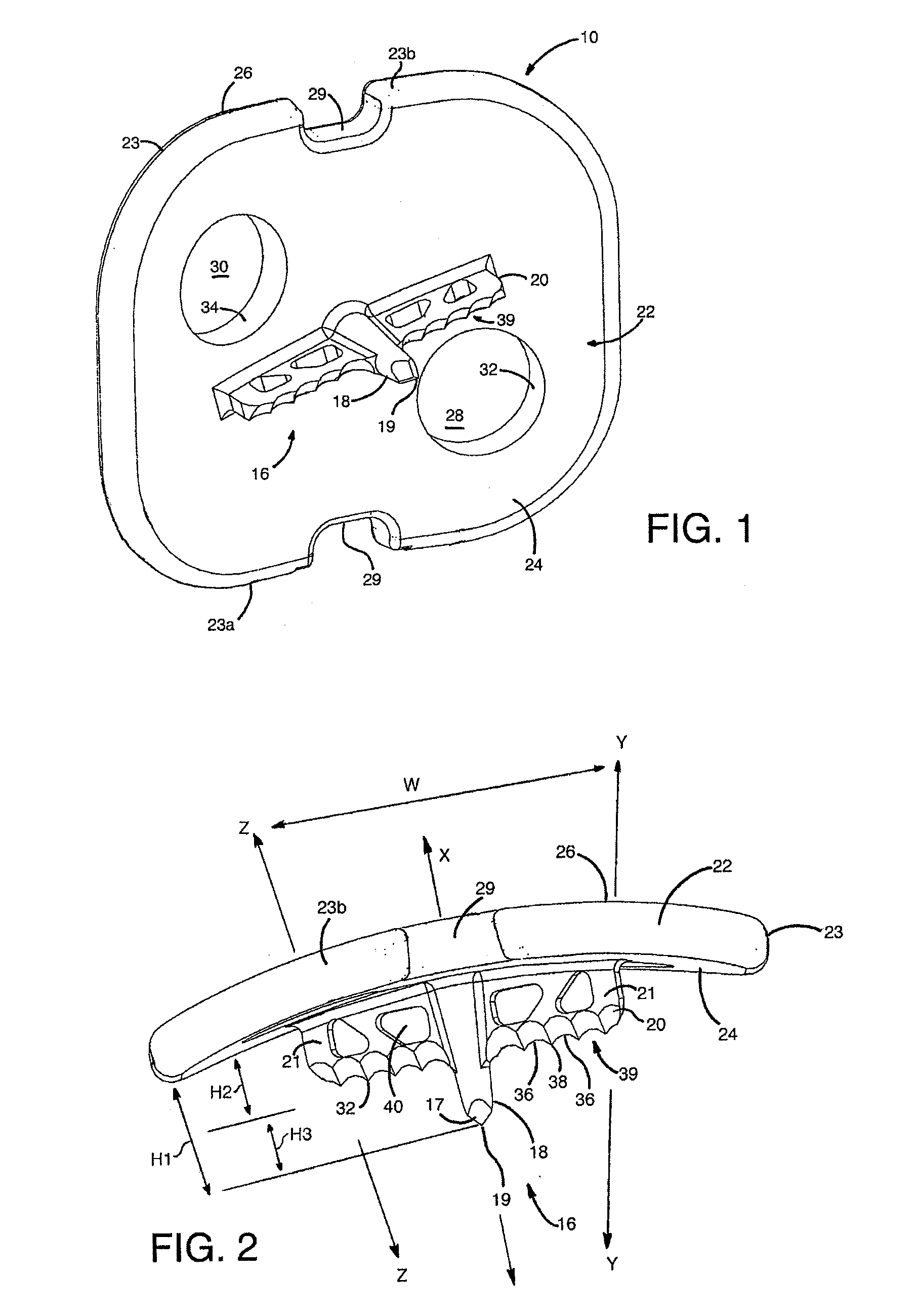 Mounting Devices for Fixation Devices and Insertion Instruments Used Therewith