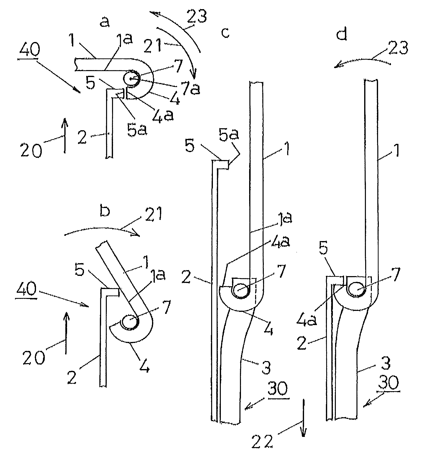 Mechanism for opening and closing an opening portion