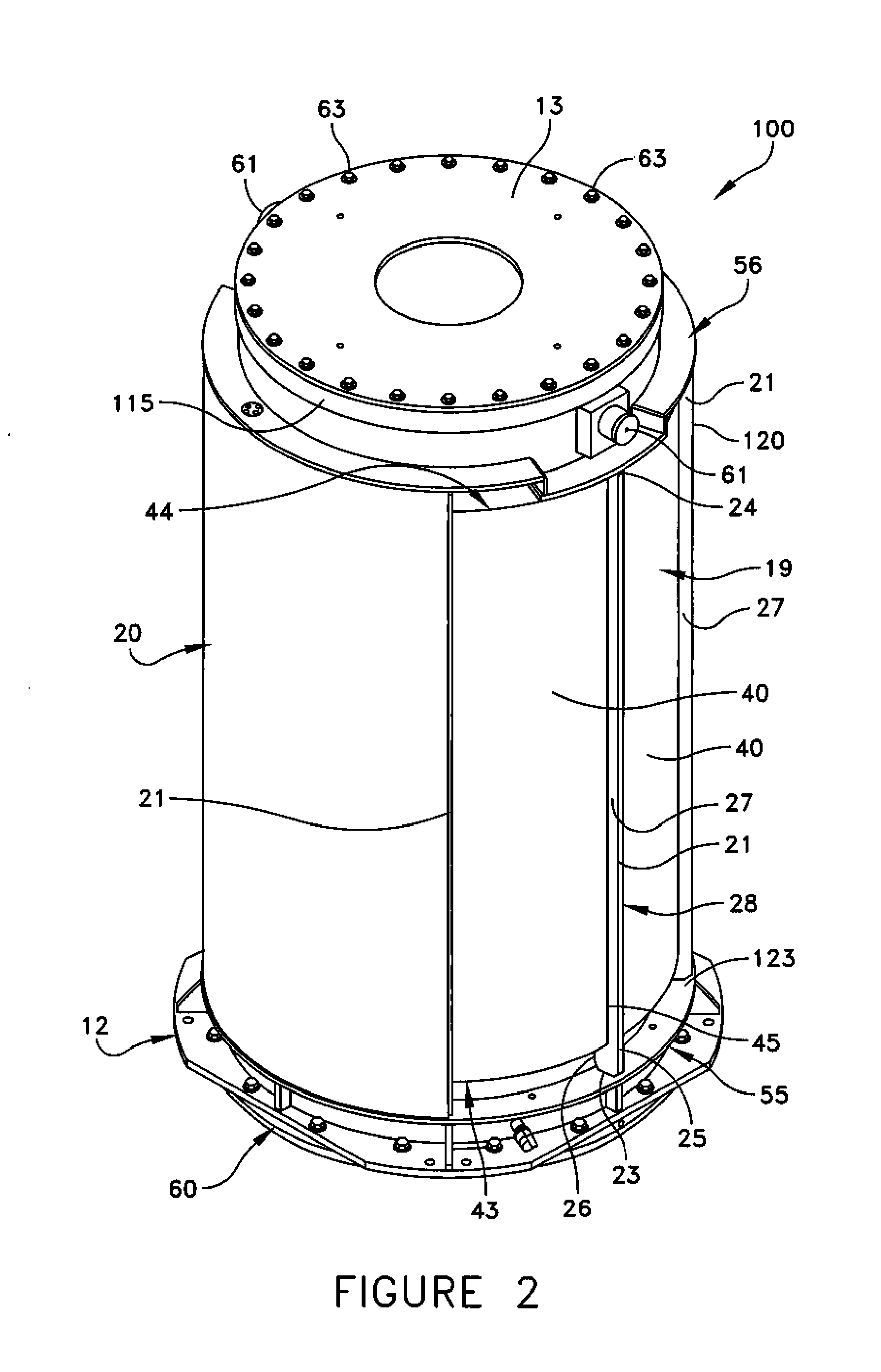Apparatus for providing additional radiation shielding to a container holding radioactive materials, and method of using the same to handle and/or process radioactive materials