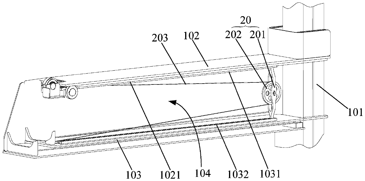 Telescopic supporting leg and vehicle