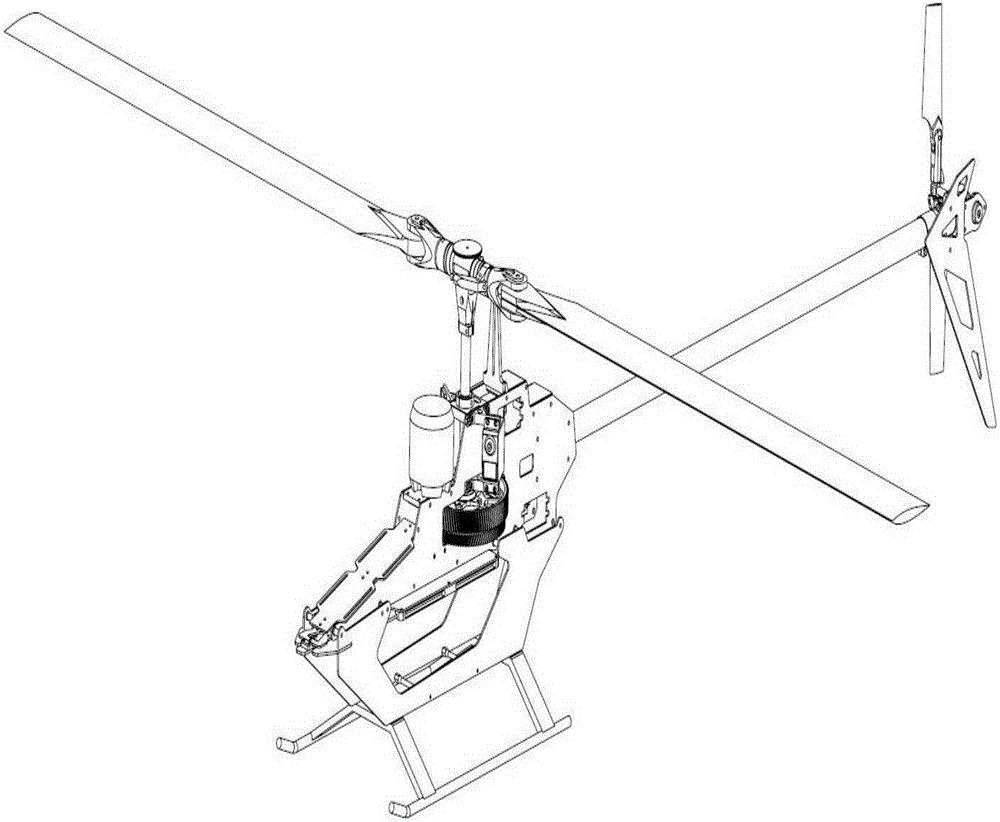 Variable-pitch coaxial oil-driven six-rotor helicopter