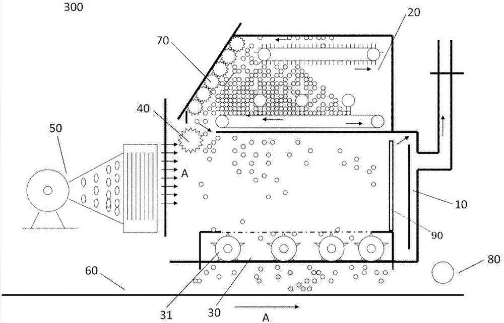 Slab paving device and paving system