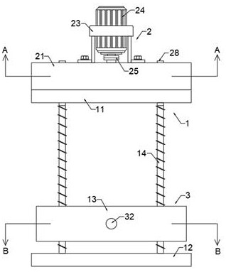 Concrete ground flatness detection device for building construction