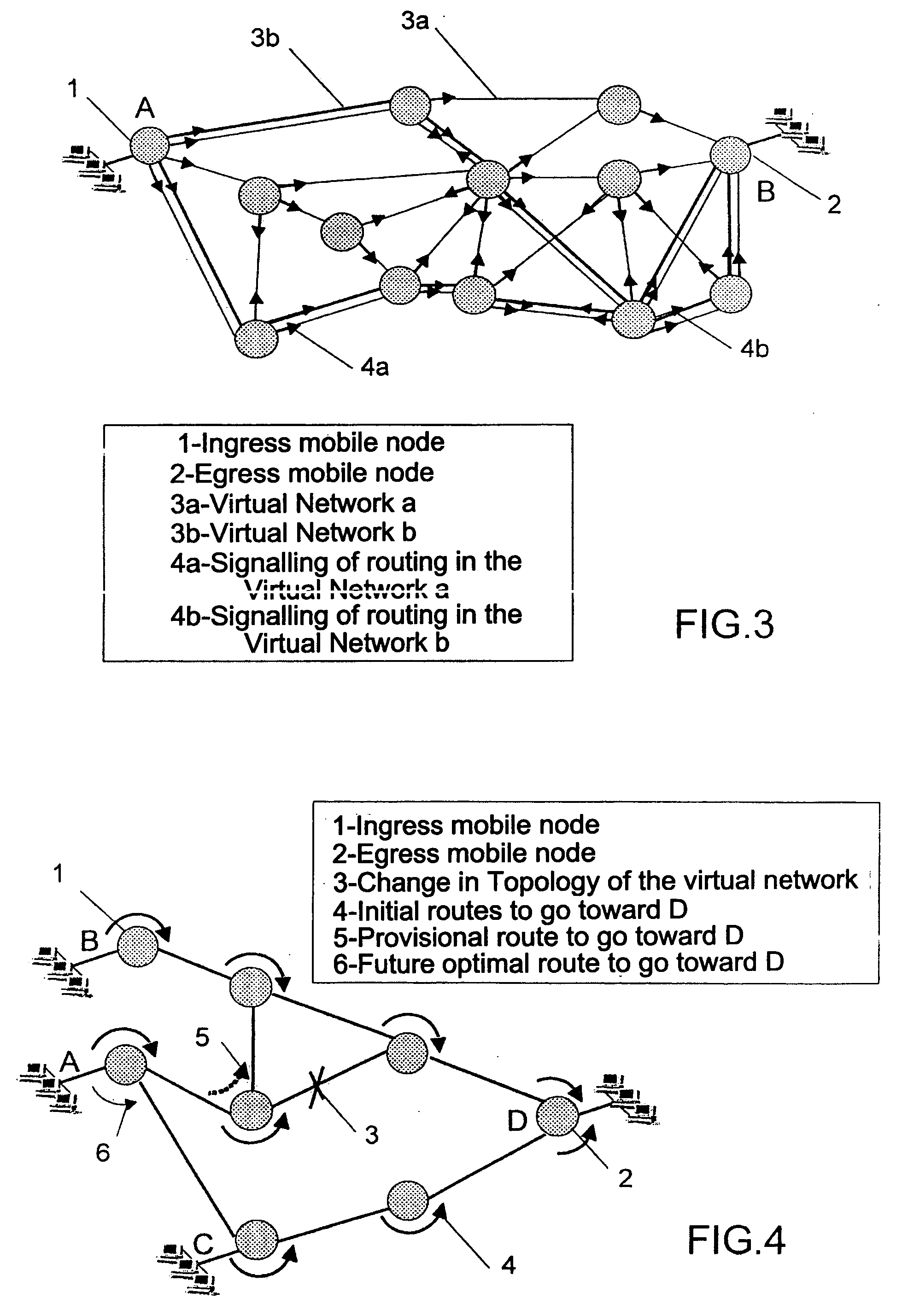 Method of routing in an AD HOC network
