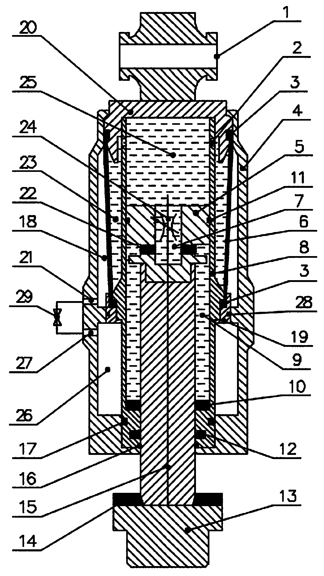 Built-in capsule suspension gas spring