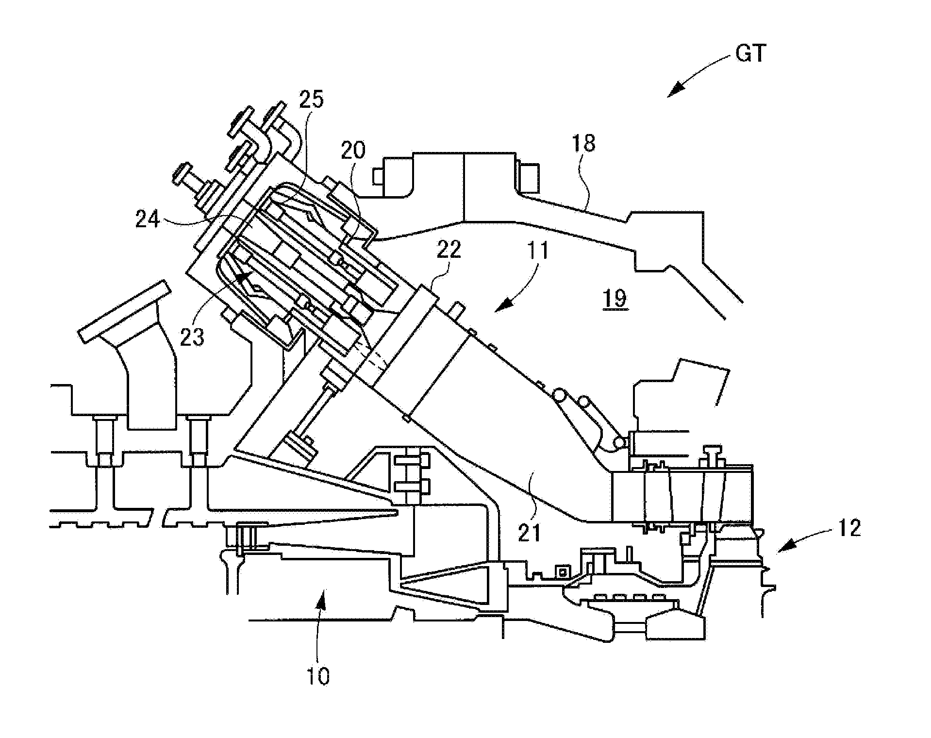 Gas turbine combustor and gas turbine provided with same