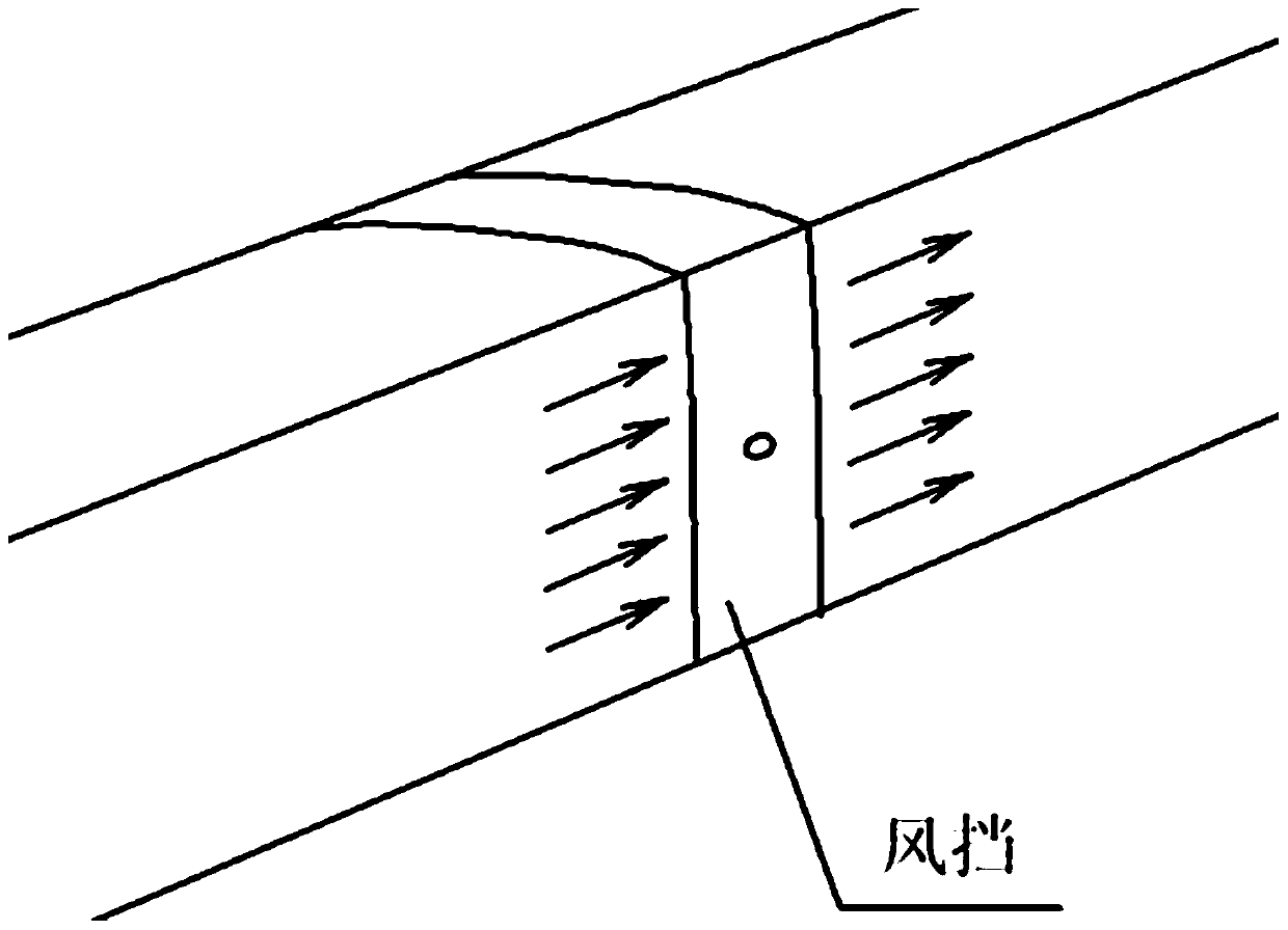 System for reducing air friction resistance on surfaces of train by blowing air to interfere in air flow