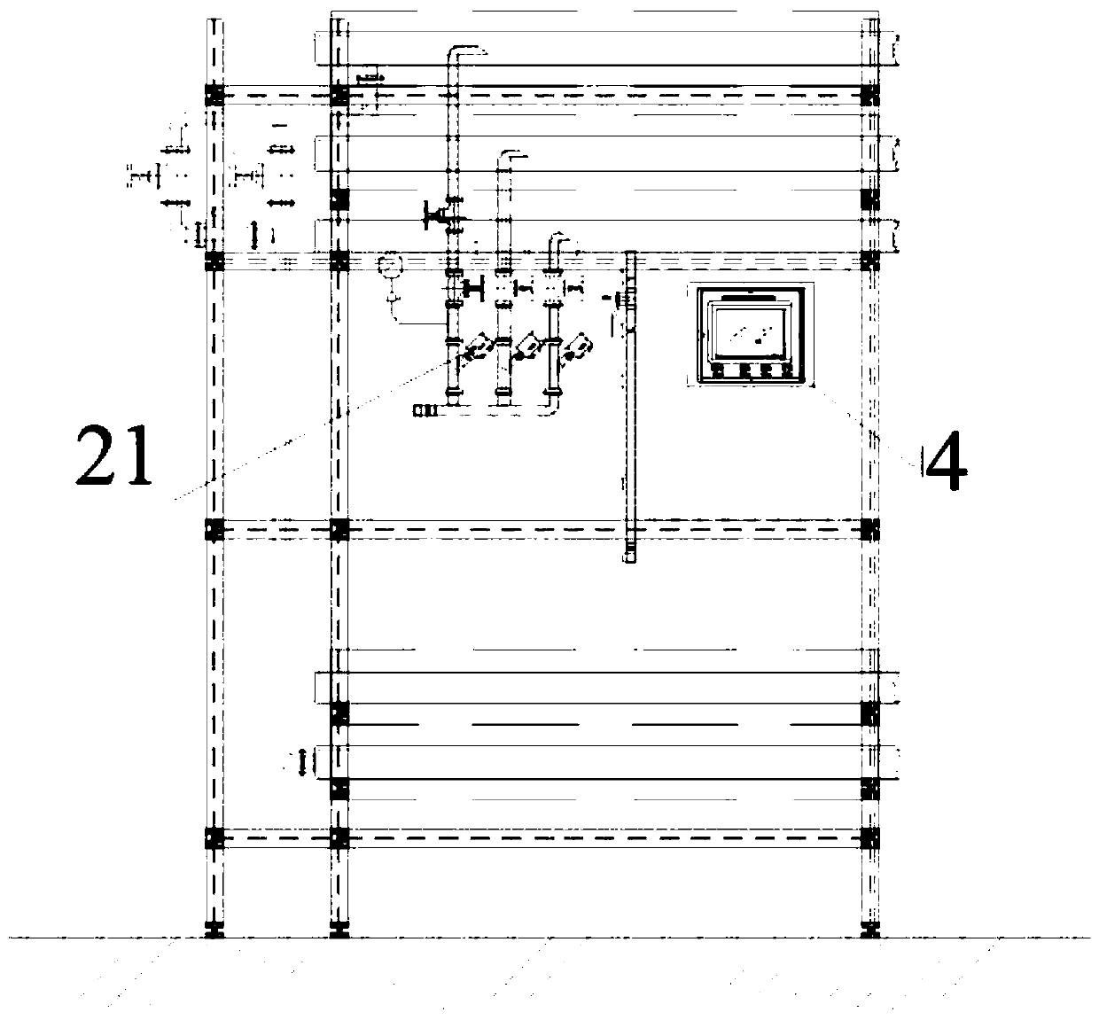 Steam forming furnace for automobile pipeline