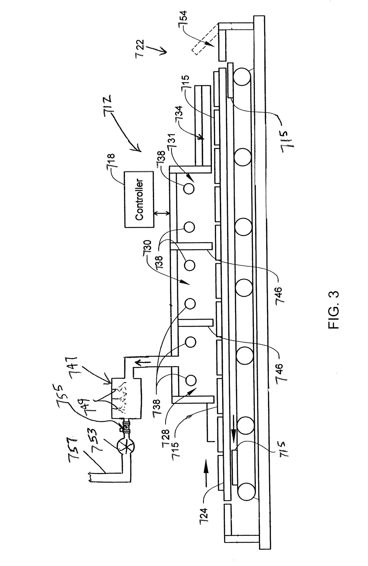 Method and system for producing metallic iron nuggets