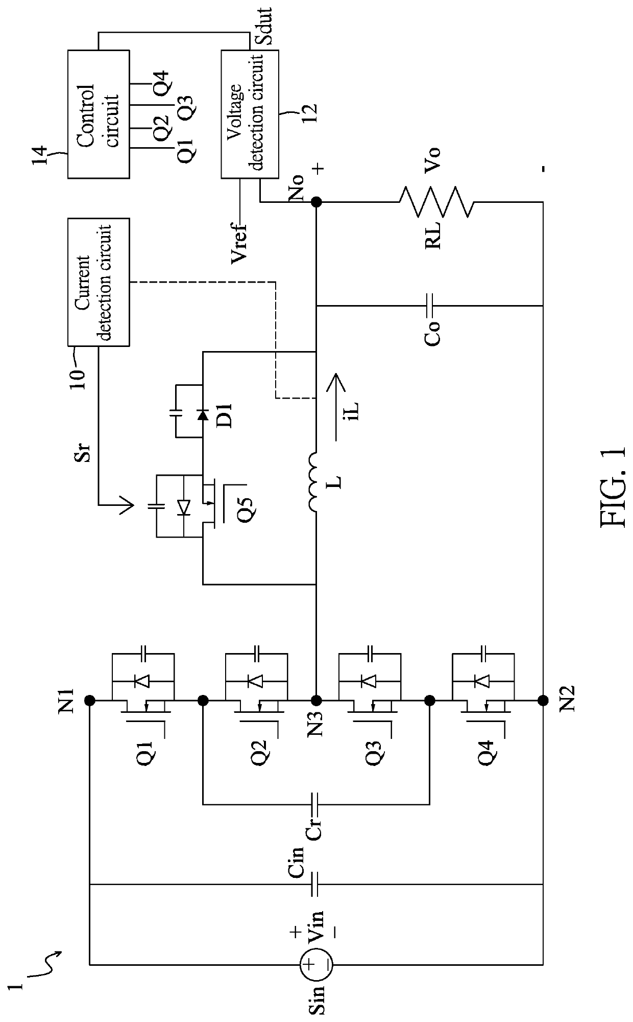 Multi-level buck converter capable of reducing component stress