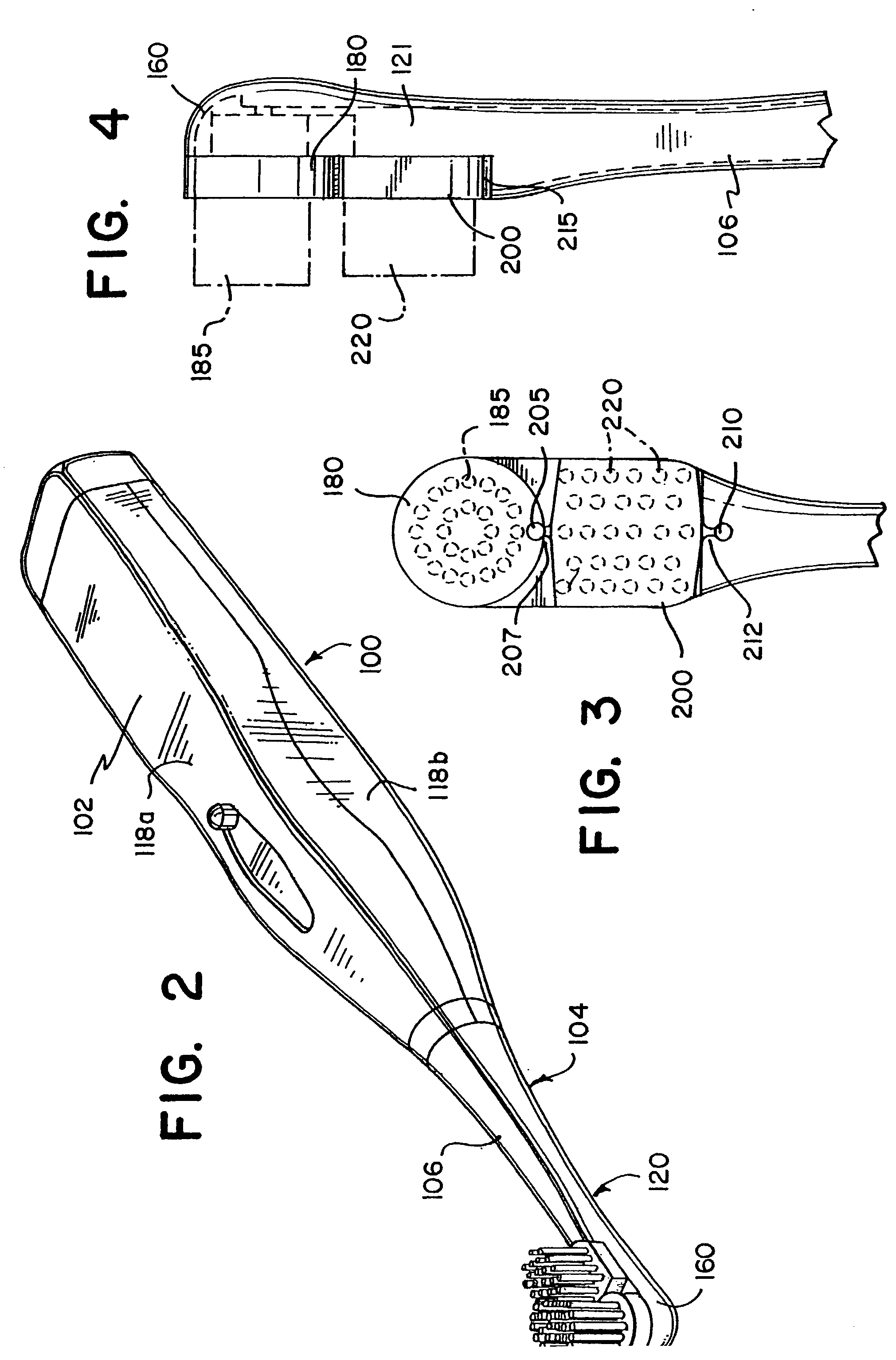 Toothbrush with sectorial motion