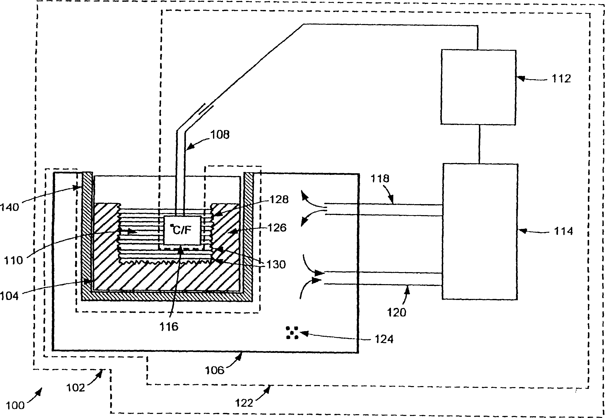 Cryopreservation system with controlled dendritic freezing front velocity and method thereof