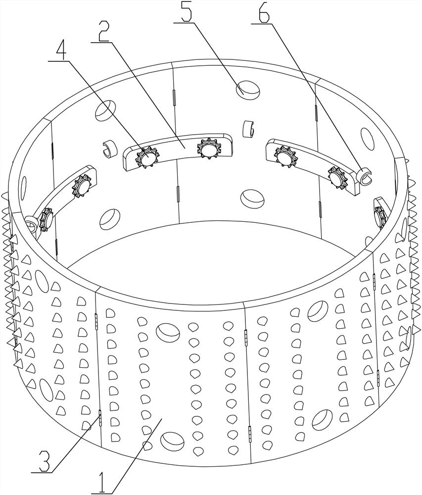 Circular foundation pit supporting structure and use method thereof