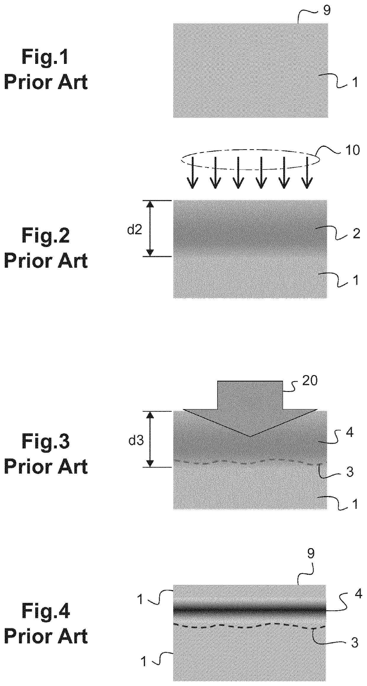 Deep junction electronic device and process for manufacturing thereof