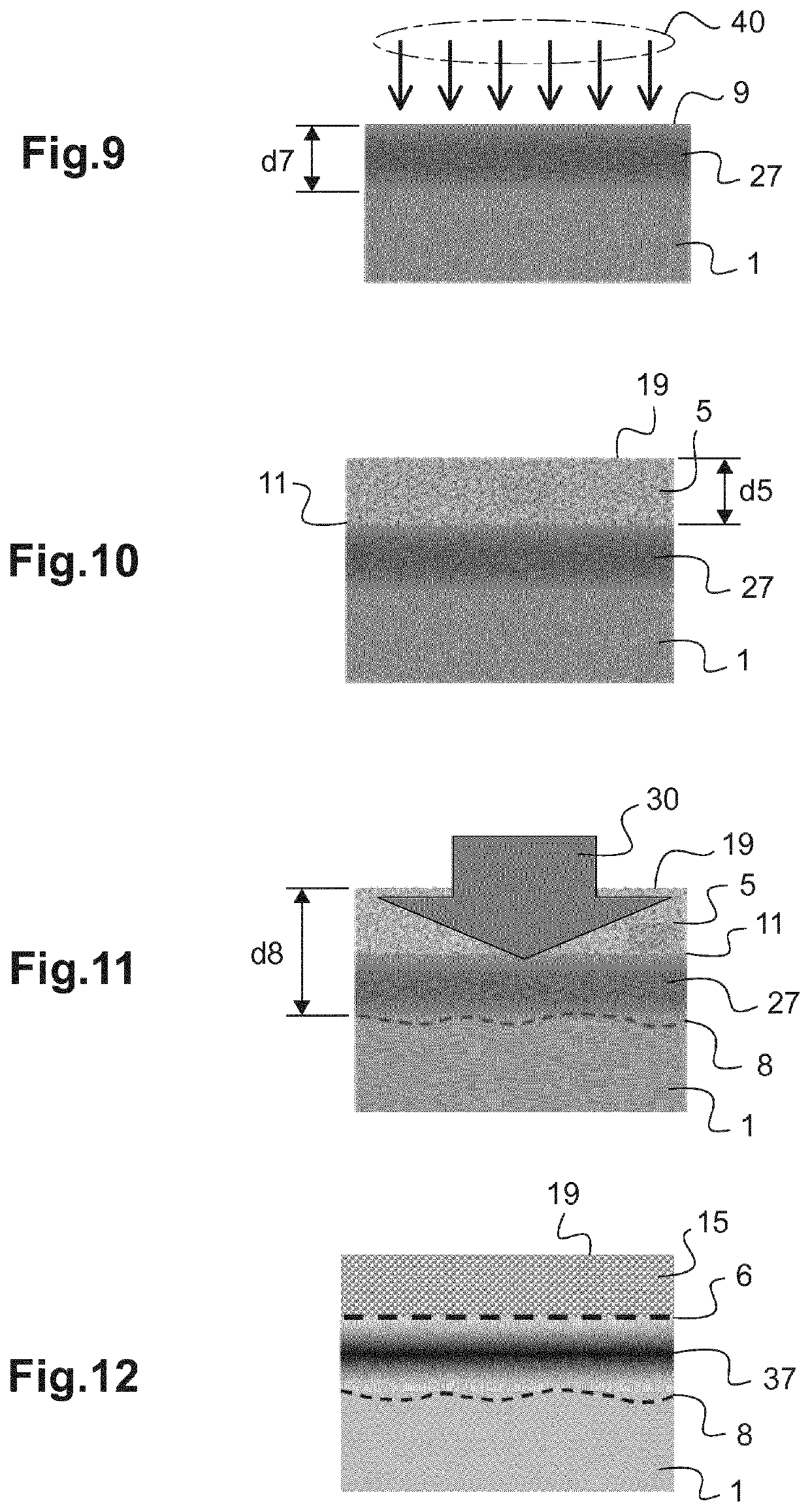 Deep junction electronic device and process for manufacturing thereof