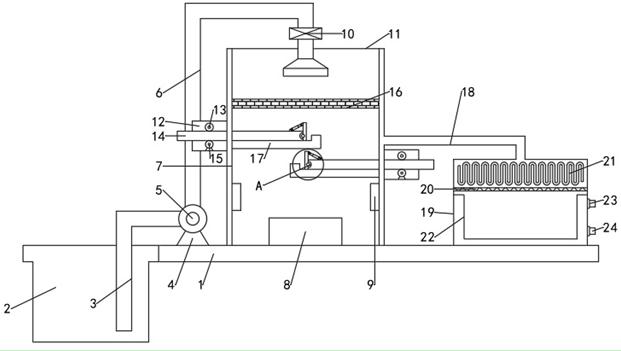 Kitchen waste oil-water separation device