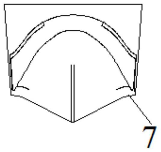 Large-length-width-ratio hull of amphibious aircraft