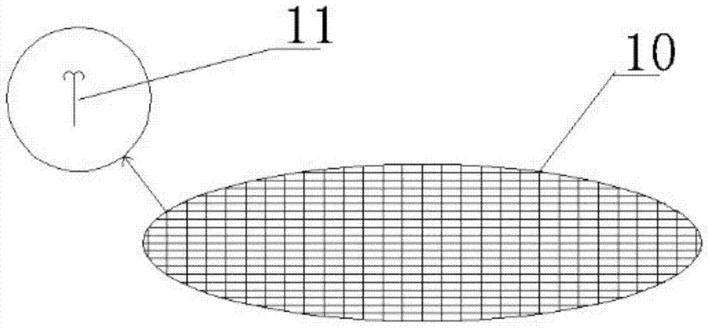 A vertical integrated sewage treatment device