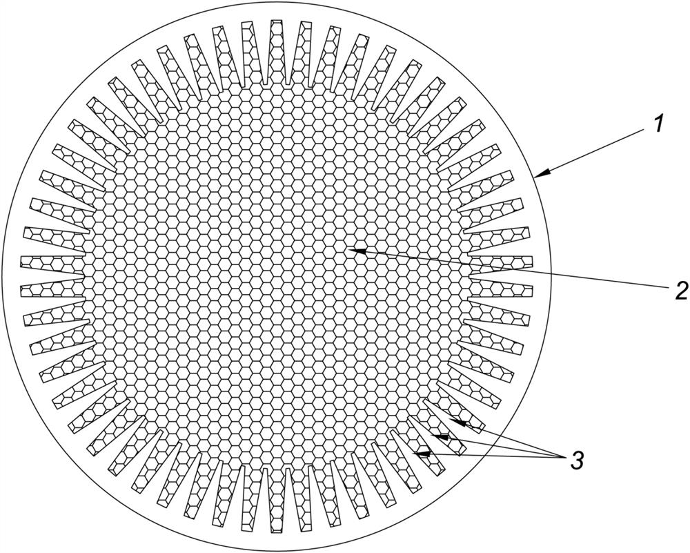 Columnar electromagnetic wave lens