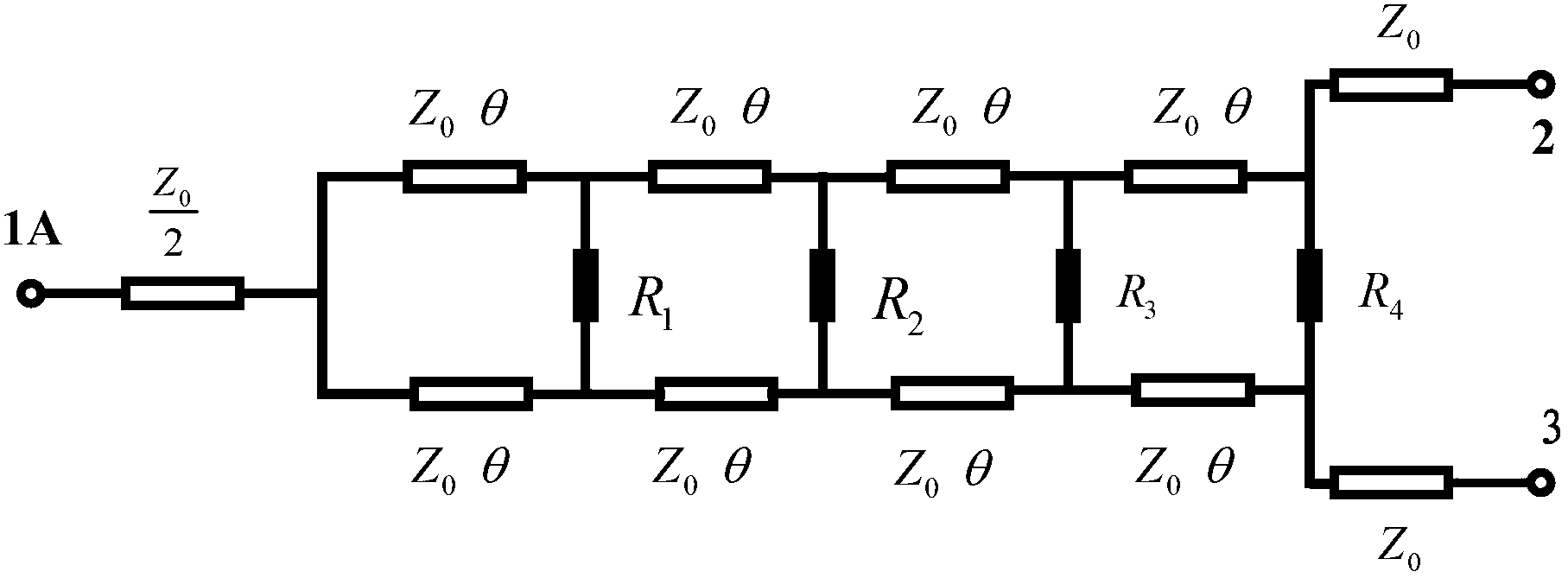 Ultra-wideband power divider based on exponential gradient