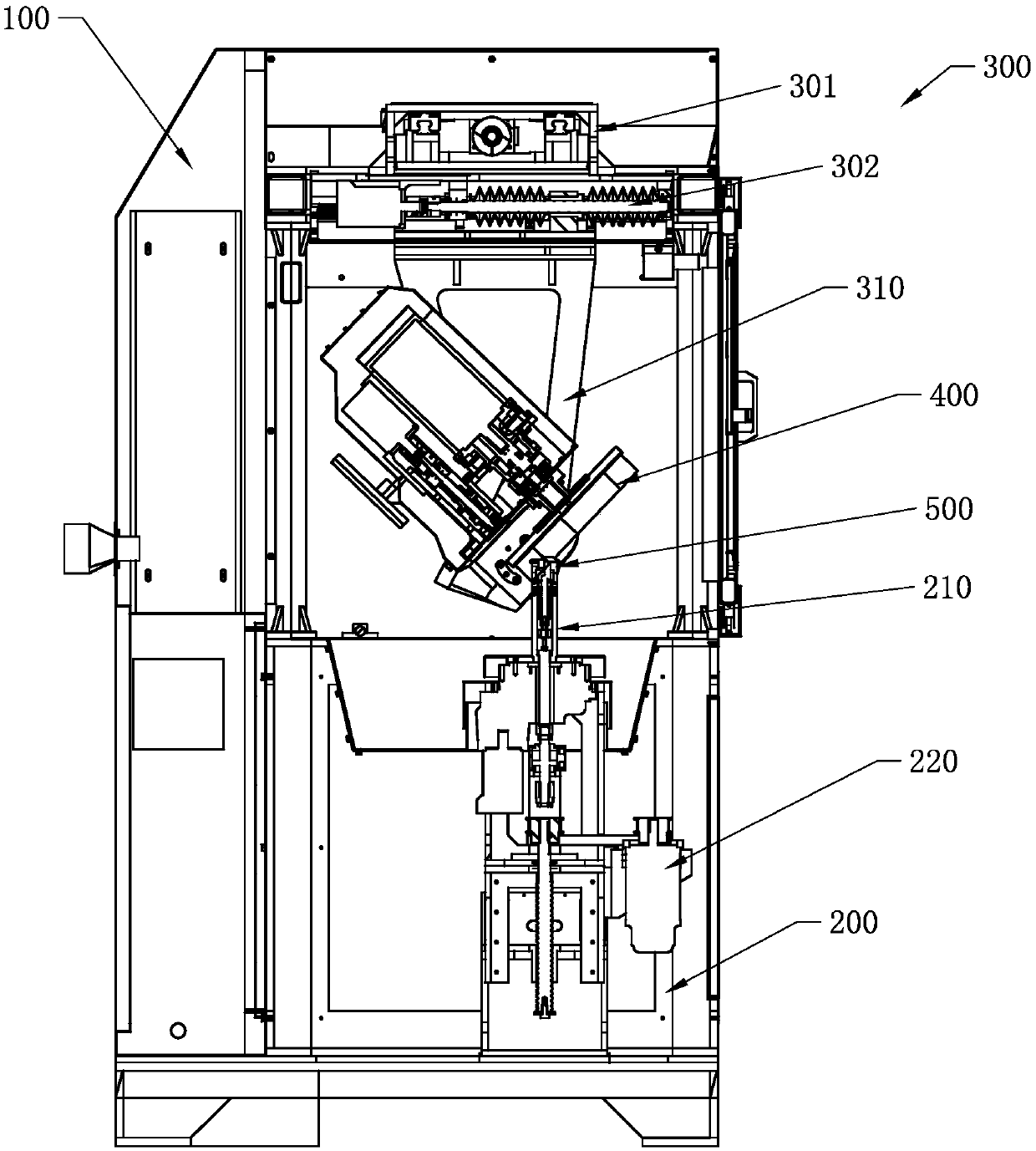 Six-axis servo polishing machine